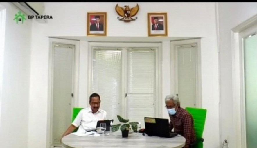 Komisioner BP Tapera Adi Setianto dalam diskusi virtual ?Bonus Demografi dan Tantangan Pembiayaan Perumahan? di Jakarta, Senin (19/10/2020).