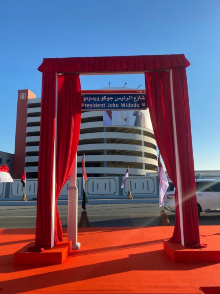 Peresmian Jalan Presiden Joko Widodo di Abu Dhabi (Photo by Kemlu)
