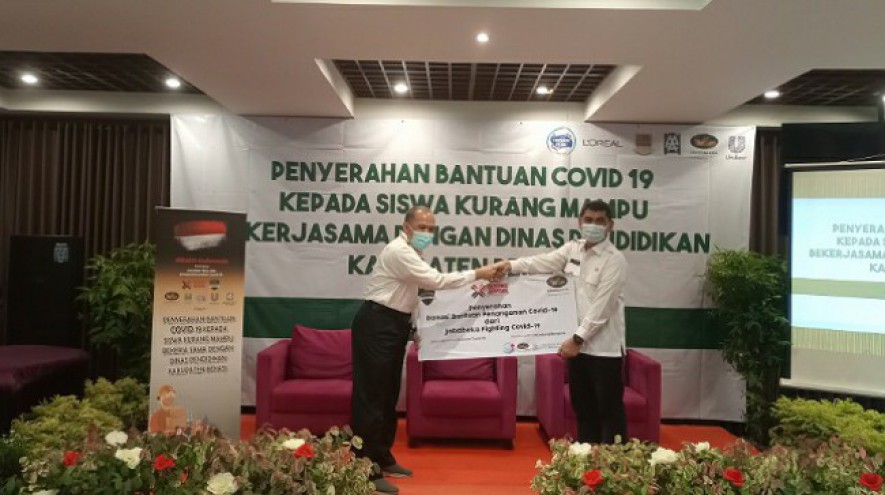 Jabebaka bersama tanant kawasan industri salurkan bantuan Covid-19 