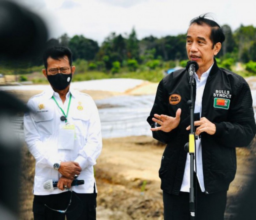 Menteri Pertanian Syahrul Yasin Limpo bersama Presiden Jokowi