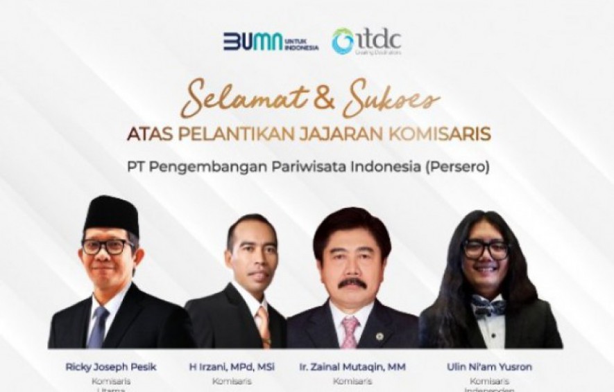 Susunan Direksi Baru PT Pengembangan Pariwisata Indonesia