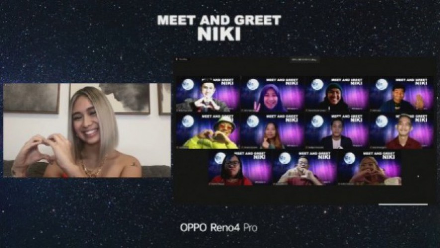 Artis Niki dan OPPO Reno4 Pro Gelar Meet and Greet Virtual 