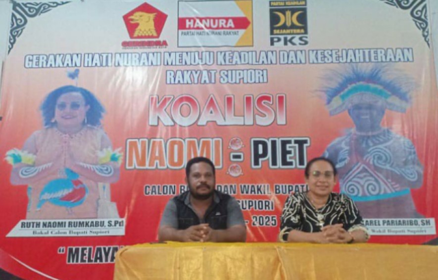 Gerakan Hati Nurani Menuju Keadilan dan Kesejahteraan Rakyat Supiori - Koalisi (Naomi-Piet)