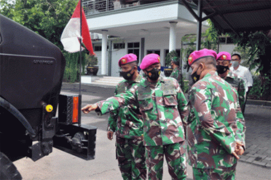 Lima Truck Unimog Korps Marinir Siap Atasi Banjir