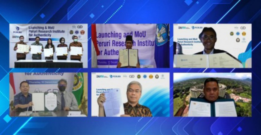 MoU Antara Peruri dengan 5 Universitas (ITB, UNPAD, UGM, UNDIP, USU)