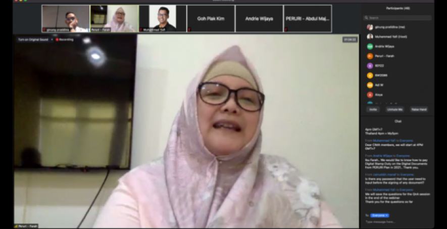 Webinar ?Doing Business in The New Era: How Digital Certificate Can Help?? Dilaksanakan oleh CIMA (the Chartered Institute of Management Accountants)