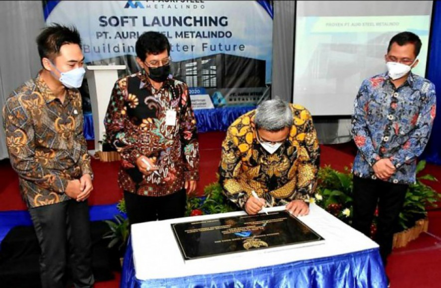 Peresmian Pengoperasian Pabrik Auri Steel Metalindo di Kawasan Industri Kendal