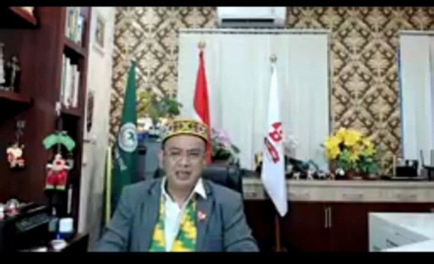 Ir. Gulat Manurung,MP, CAPO, Ketua Umum DPP APKASINDO, dalam jumpa pers virtual. (DOC:Anto) 