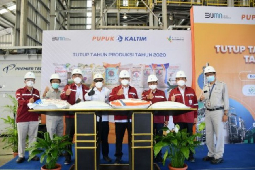 Realisasi Produksi Pupuk Kaltim Tahun 2020 di Atas RKAP