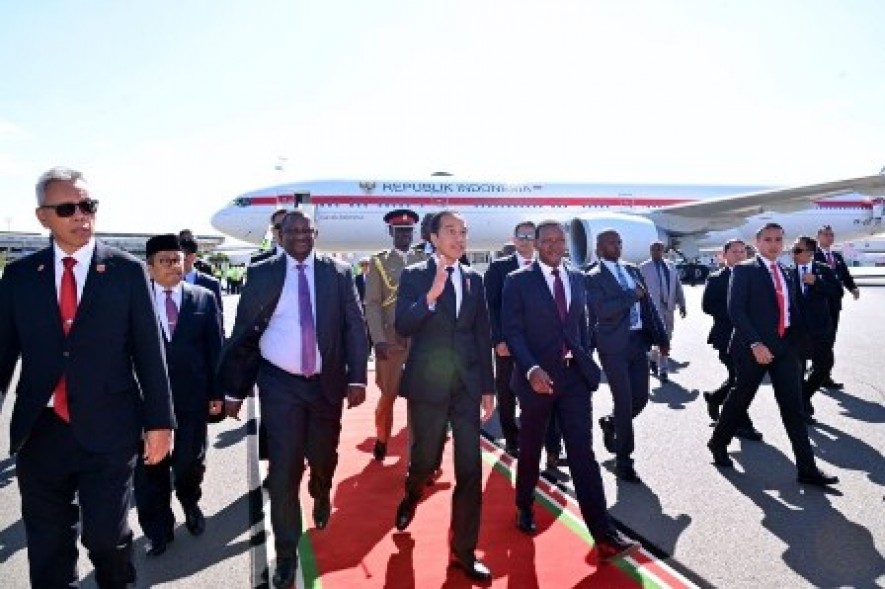 President Jokowi Arrives in Kenya