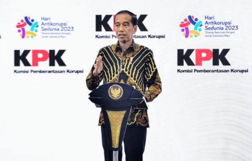 President Jokowi attended the Hakordia Commemoration Peak, at Istora Senayan, Jakarta, Tuesday (12/12/2023). (Photo: Regency/Agung Public Relations)